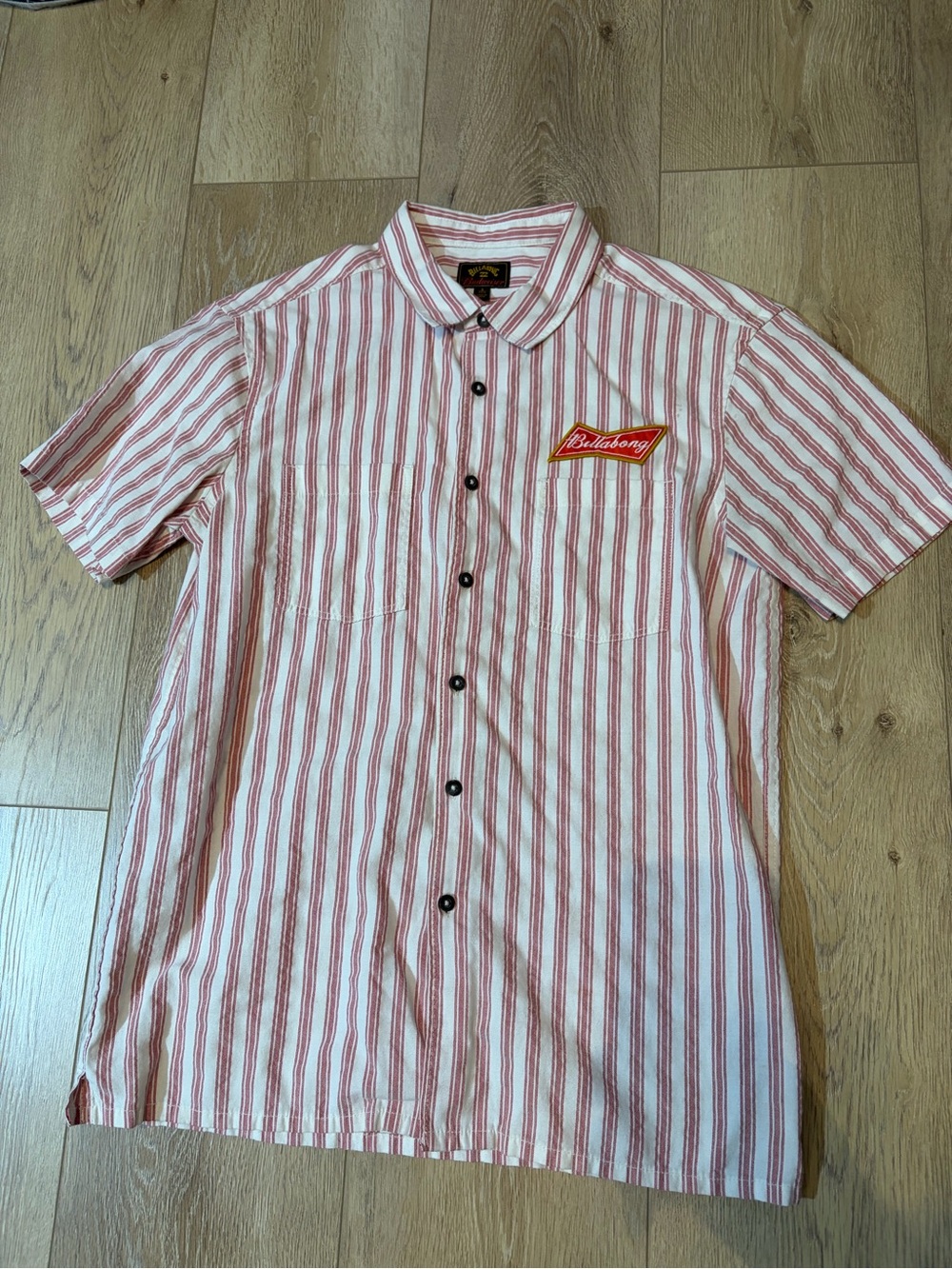 Billabong x Budweiser Stripe Button Up Shirt - Men’s Small